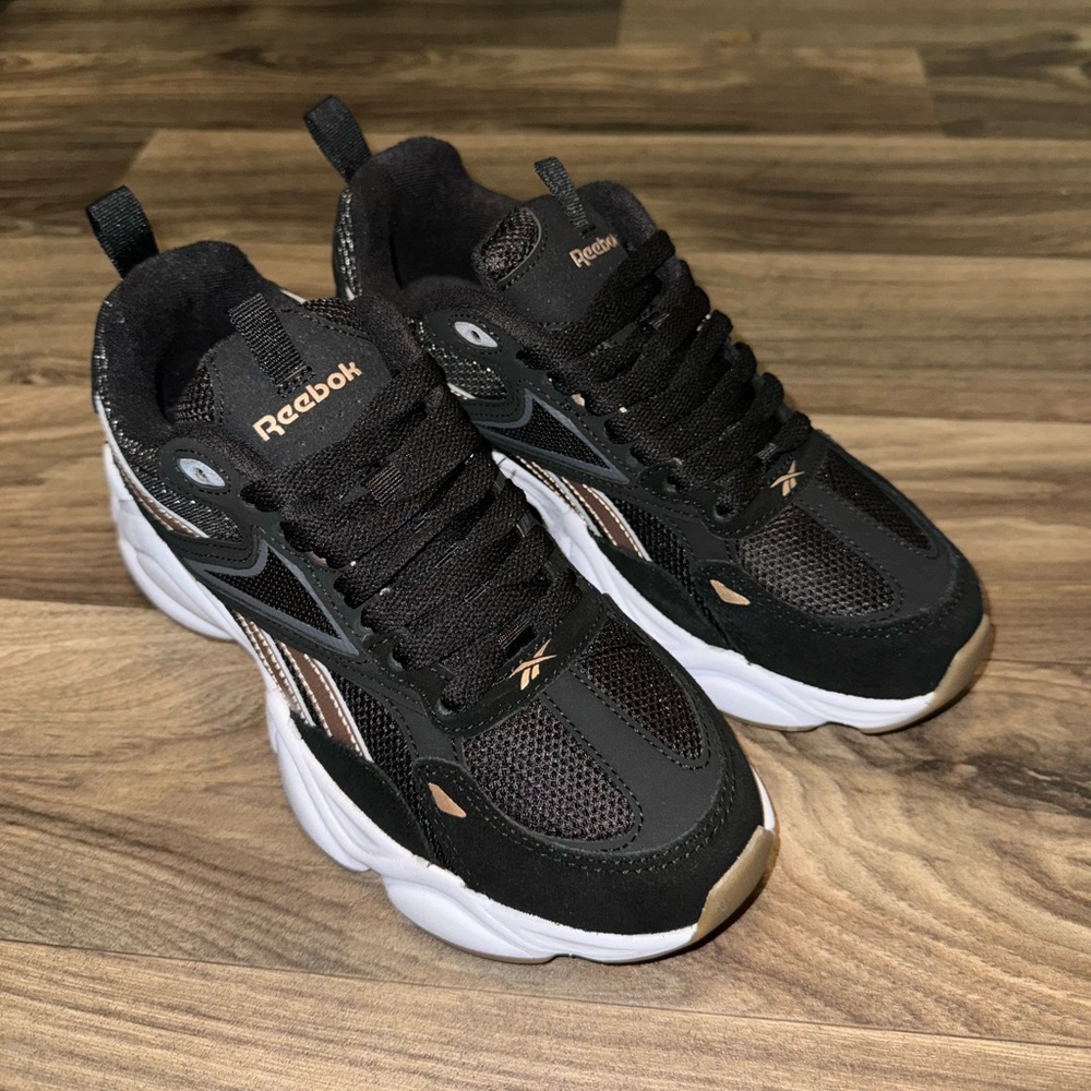 Reebok - Black, White, Gold Accents